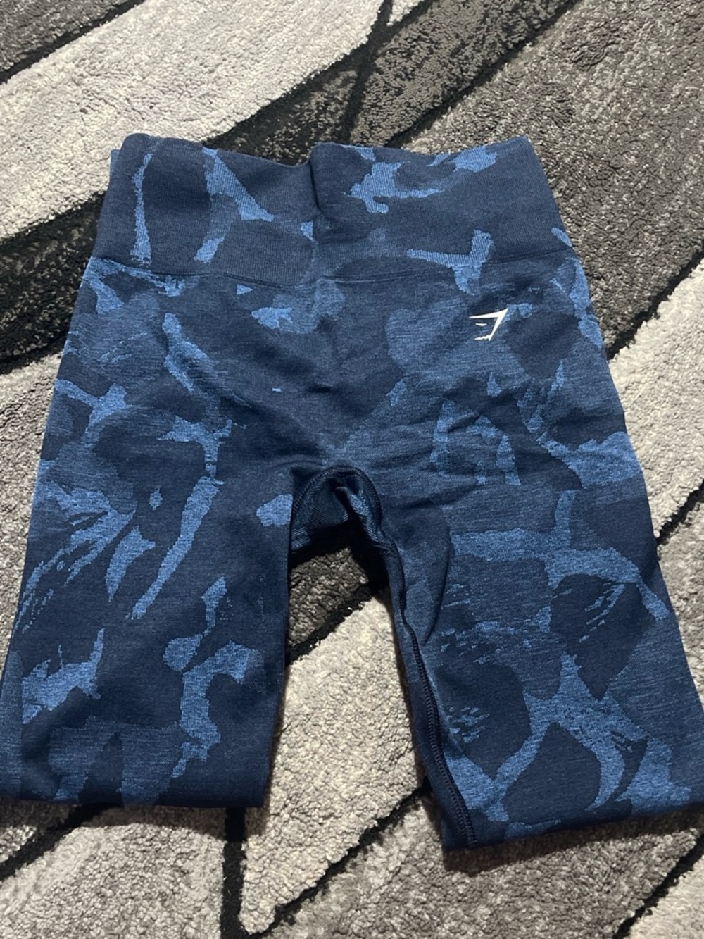 Gymshark Navy Blue Camo Leggings